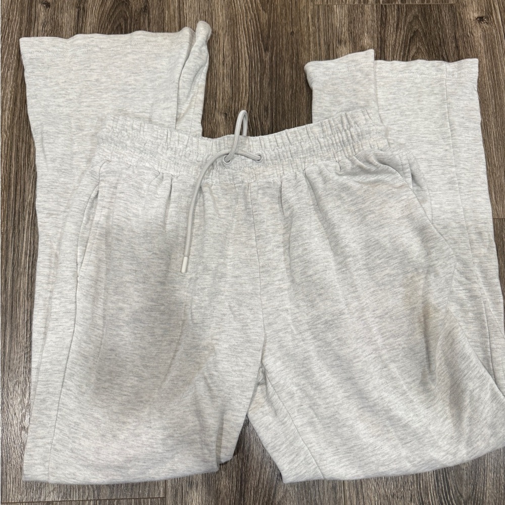 Light Gray Drawstring Jogger Sweatpants
